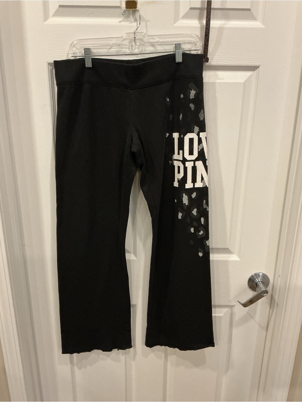 Victoria's Secret Black 'Love PINK' Lounge Leggings